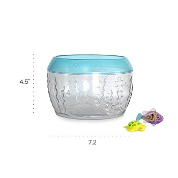 Catstages Meow-smerizing Fish Bowl Cat Toy with Electronic Swimming Fish & Floating Turtle