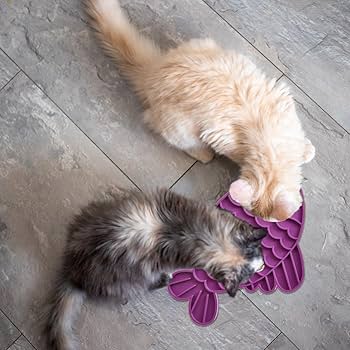 SPOT Soothers Lick Mat Fish - Calming Pet Food Mat, 9.75 inch, Slow Feeder for Dogs & Cats