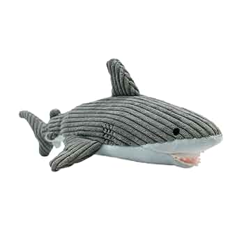 Tall Tails Dog Plush Crunch Shark Toy - 14 Inch - Squeaky Stuffed Animal