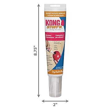 KONG Stuff'N Sweet Potato Spread Dog Treat - Easy Squeeze Tube, 5 oz