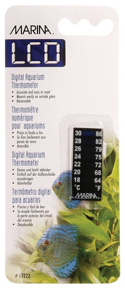 Marina Meridian LCD Digital Aquarium Thermometer 64-86°F / 18-30°C