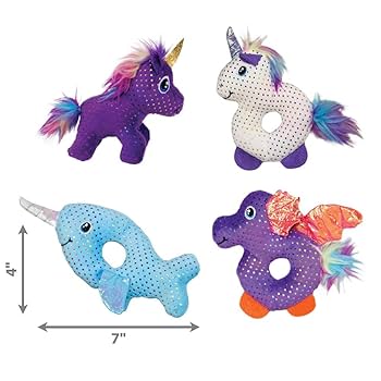 KONG Enchanted Characters Catnip Toy - Assorted Plush Cat Toy with Crinkle Sound