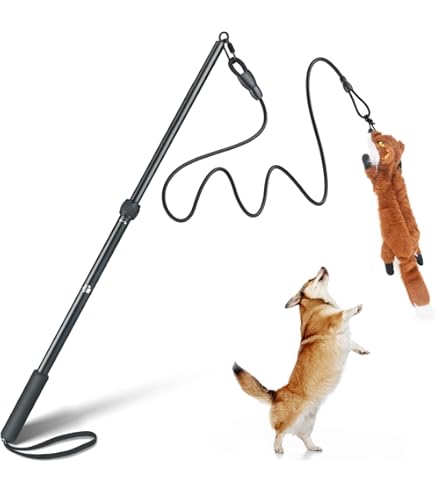 Vee Chase 'N Pull Large Dog Toy - Interactive Tug & Fetch Rope Toy for Large Dogs