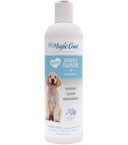 Four Paws Magic Coat Puppy Shampoo - Gentle Tearless Formula, Baby Powder Scent, 16 oz