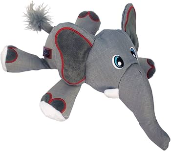 KONG Cozie Ultra Ella Elephant - Medium Dog Toy - Squeaky Plush & Durable