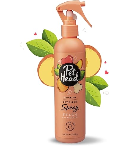 Pet Head Quick Fix No Rinse 2-in-1 Dog Cleaning Foam, Peach Scented, 6.7 oz
