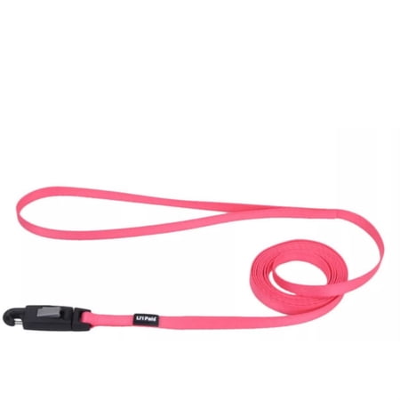 Li'l Pals Dog Leash - Neon Pink - 3/8 inch x 6 ft - E-Z Snap - Puppy/Small Dog Leash