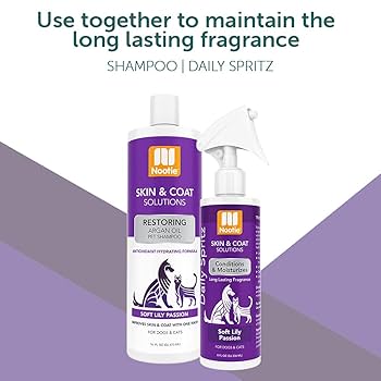 Nootie Waterless Foaming Shampoo - Soft Lily Passion Scent - Dogs & Cats - 7 oz