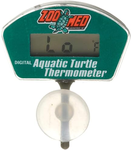 Zoo Med Digital Aquatic Turtle Thermometer - Waterproof Reptile Tank Thermometer