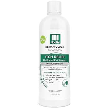 Nootie Anti-Itch Medicated Shampoo for Dogs & Cats - 8 oz - Dermatology Solutions - Relieves Itchy Skin