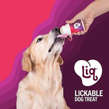 LIQ Lickable Dog Treat - Mixed Berry Flavor, 2.03 oz - Low Calorie Training Reward