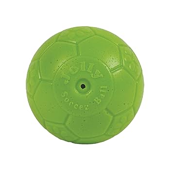 Jolly Pets Mini Jolly Soccer Ball - 4" Green Apple Scented Dog Toy