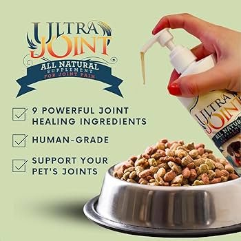Ultra Joint Liquid Supplement for Dogs & Cats - Glucosamine & Chondroitin - 16oz