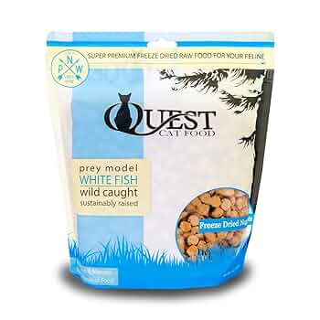Steve's Real Food Quest Freeze-Dried White Fish Cat Food Nuggets, 10 oz