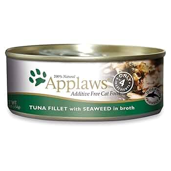 Applaws Cat Tuna & Seaweed in Broth - 2.47 oz Can - Natural Wet Food