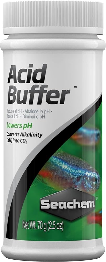 Seachem Acid Buffer - Lowers pH & Buffers - 70g (2.5oz) - Aquarium Use