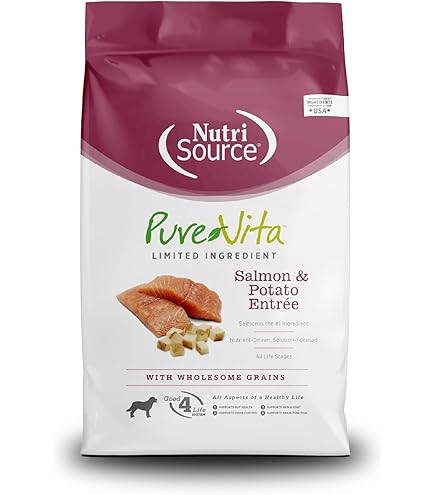 Pure Vita Grain-Free Salmon & Peas Entree Dry Dog Food - 25 lb Bag