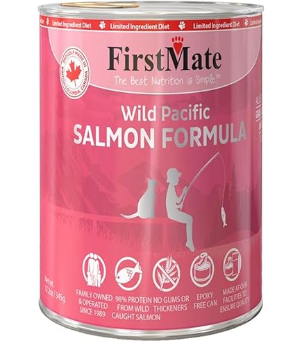 FirstMate Limited Ingredient Wild Pacific Salmon Formula Grain-Free Canned Dog Food, 12.2 oz