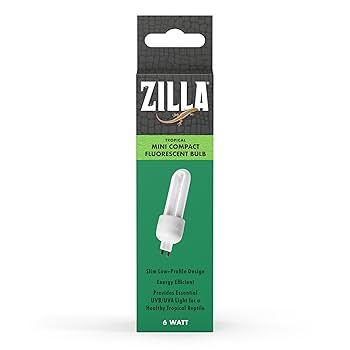 Zilla Tropical Mini Compact Fluorescent Bulb - 6W G9 - UVB/UVA Reptile Lamp