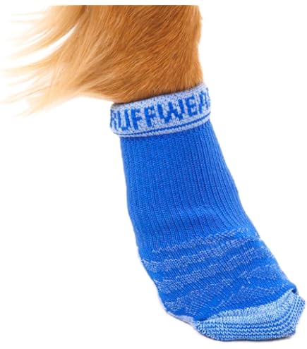 RC Pet Products PAWks Dog Socks - XX-Small, Charcoal Heather - Paw Protection