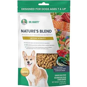 Dr. Marty Nature's Blend Active Vitality Seniors Freeze Dried Raw Dog Food, 6 oz