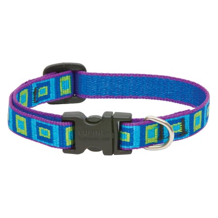LupinePet Originals 1/2" Sea Glass Dog Collar, Adjustable 6-9" for Small Dogs