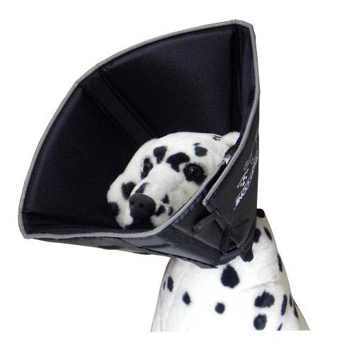 All Four Paws The Comfy Cone E-Collar for Dogs & Cats Black Med-XLong