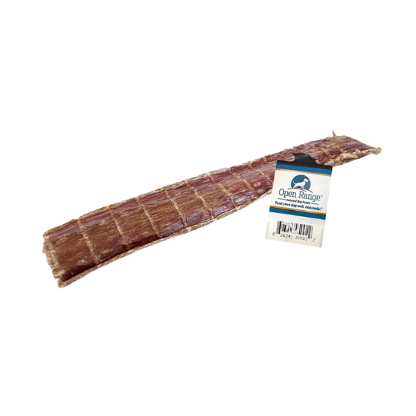 Open Range Beef Chomper Flat Dog Treat - Flattened Esophagus, 11-12 inch