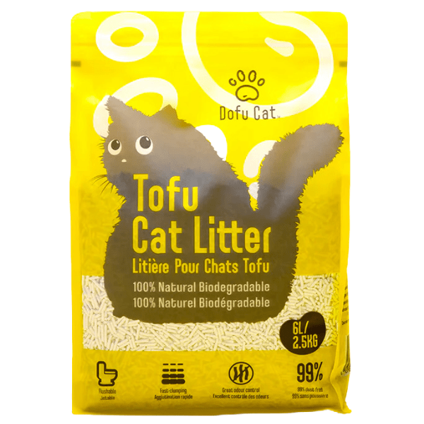 Dofu Cat Tofu Cat Litter - 2.5kg / 5.5lb - Natural, Flushable, Clumping