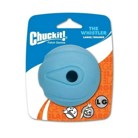 Chuckit! Whistler Ball Large Dog Toy - Noisy Fetch, Launcher Compatible