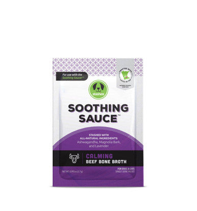Stashios Soothing Sauce Calming Beef Bone Broth for Dogs & Cats