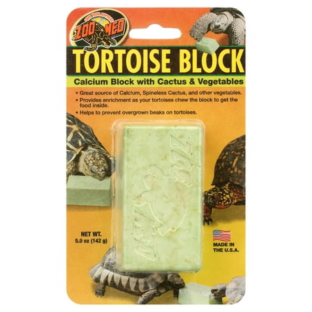 Zoo Med Tortoise Banquet Block - Food & Calcium Supplement for Tortoises & Box Turtles