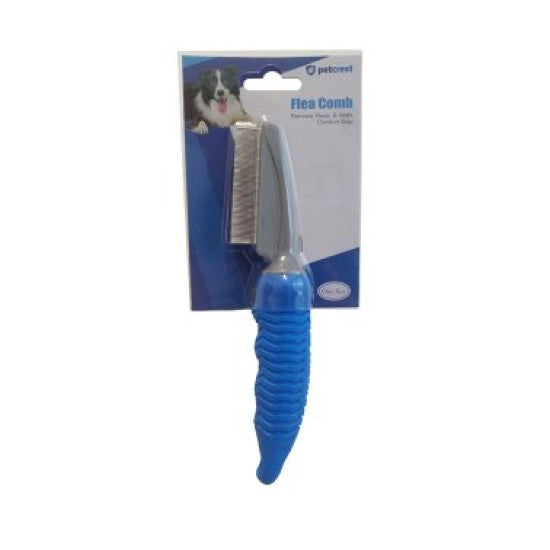 Petcrest Flea Comb - Dog & Cat Flea Treatment Grooming Tool