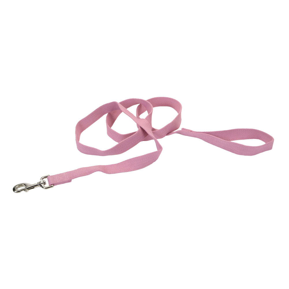 Coastal New Earth Soy Dog Leash - Rose - 1 inch x 6 feet