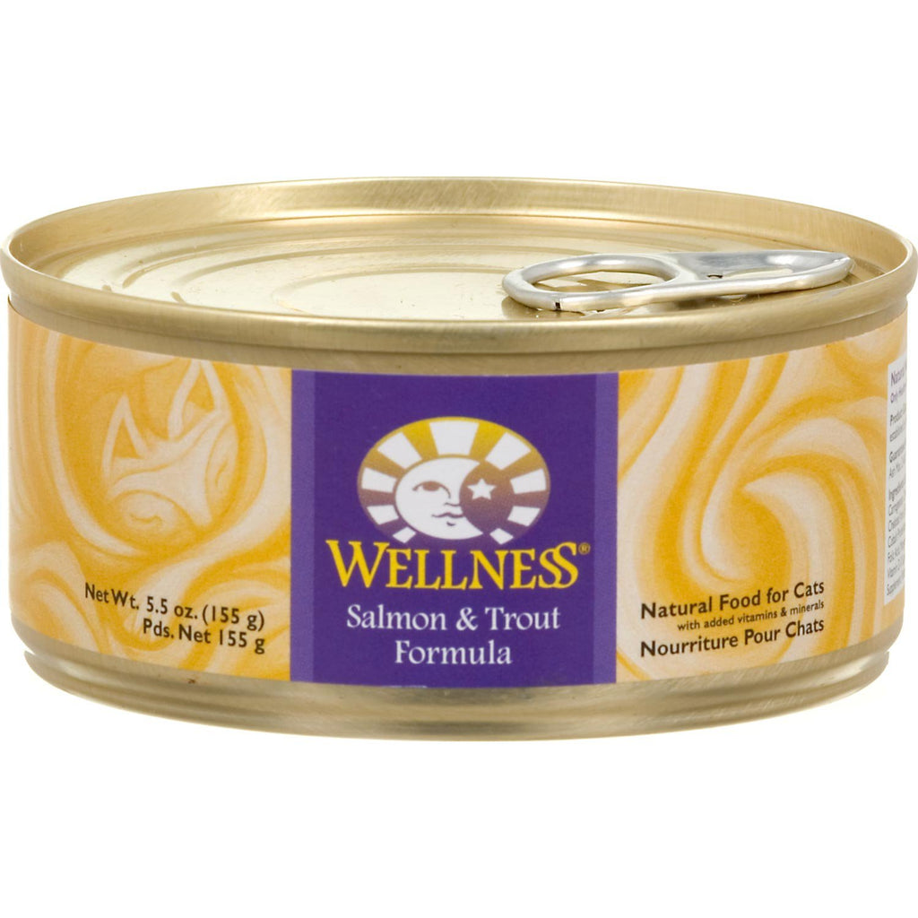 WELLPET, LLC WELLNESS CAT SALMON/TROUT 24/3 OZ