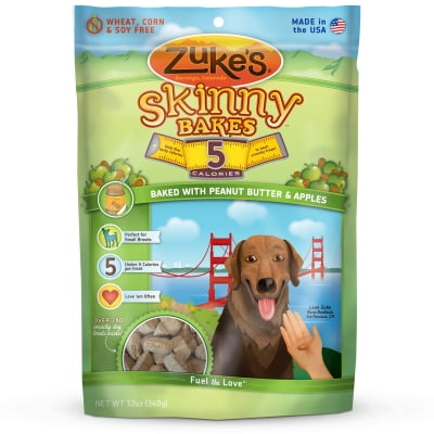 Zukes Skinny Bakes 5 Calorie Dog Treats - Peanut Butter a...