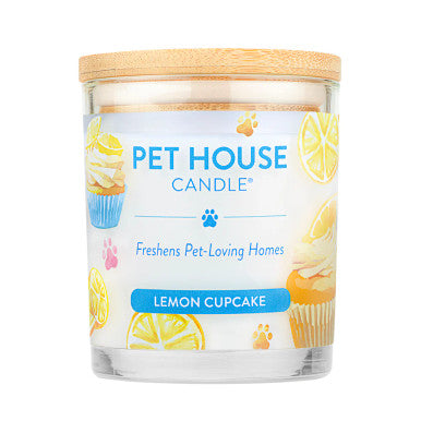 Pet House Candle - Lemon Cupcake - 9 oz Odor Eliminating Candle