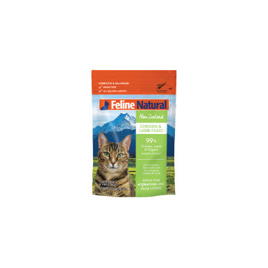 Feline Natural Cat Pouch - Chicken & Lamb Feast, Grain-Free, 3oz
