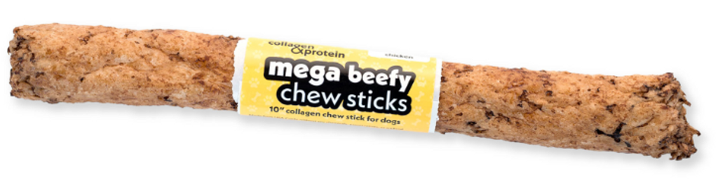 Frankly Collagen Beefy Stick Chicken Mega 10" Dog Treat