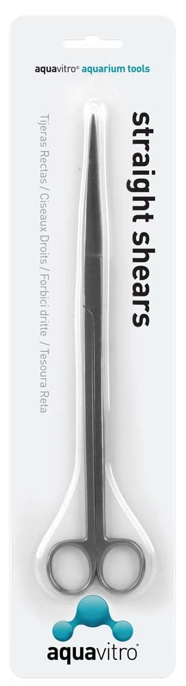 aquavitro Stainless Steel Straight Shears Aquarium Tool 25cm