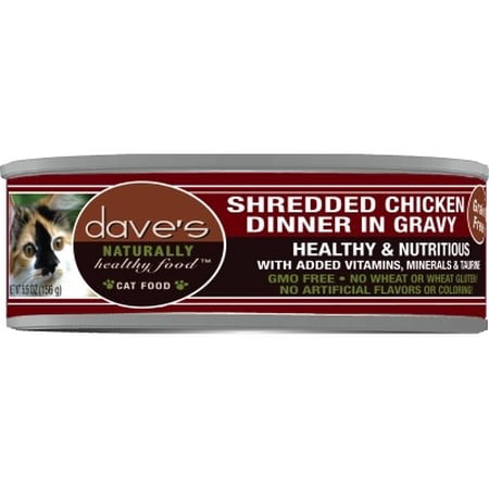 Dave's Pet Food Chicken Dinner in Gravy Adult Wet Cat Foo...