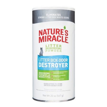 Nature's Miracle Just for Cats Litter Box Odor Destroyer Powder - 20 oz