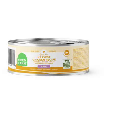 Open Farm Harvest Chicken Pâté Grain-Free Wet Cat Food, 5.3 oz Can