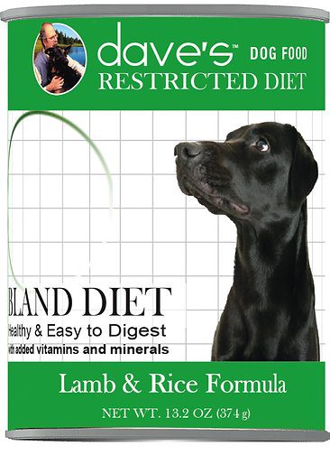 Dave's Restricted Diet Bland Lamb & Rice Canned Dog Food, 13.2 oz Can (Single)