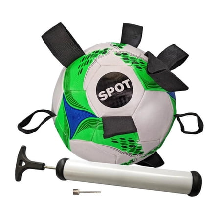 SPOT Ethical Pet Dog Toy Soccer Ball with EZ Tabs & Pump - 9 inch Interactive Fetch Toy