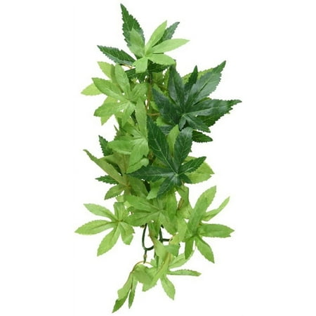 Exo Terra Small Silk Abutilon Plant - Terrarium Decor - PT3032 - Reptile & Amphibian Habitat Decoration