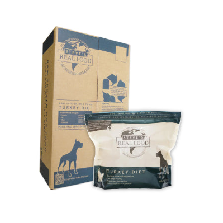 Steve's Real Food Turkey Nuggets Raw Frozen Dog & Cat Food, 9.75 lb Box