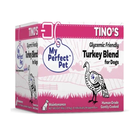 My Perfect Pet Tino's Glycemic Friendly Turkey Blend Dog Food - Grain-Free, Frozen, 4 lb