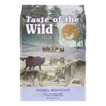 Taste of the Wild Sierra Mountain Grain-Free Dry Dog Food with Roasted Lamb 14lb