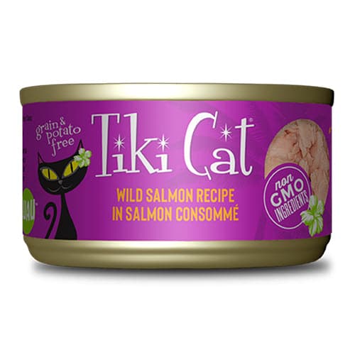 Tiki Cat Hanalei Luau Wild Salmon in Salmon Consomme Wet Cat Food, 2.8 oz